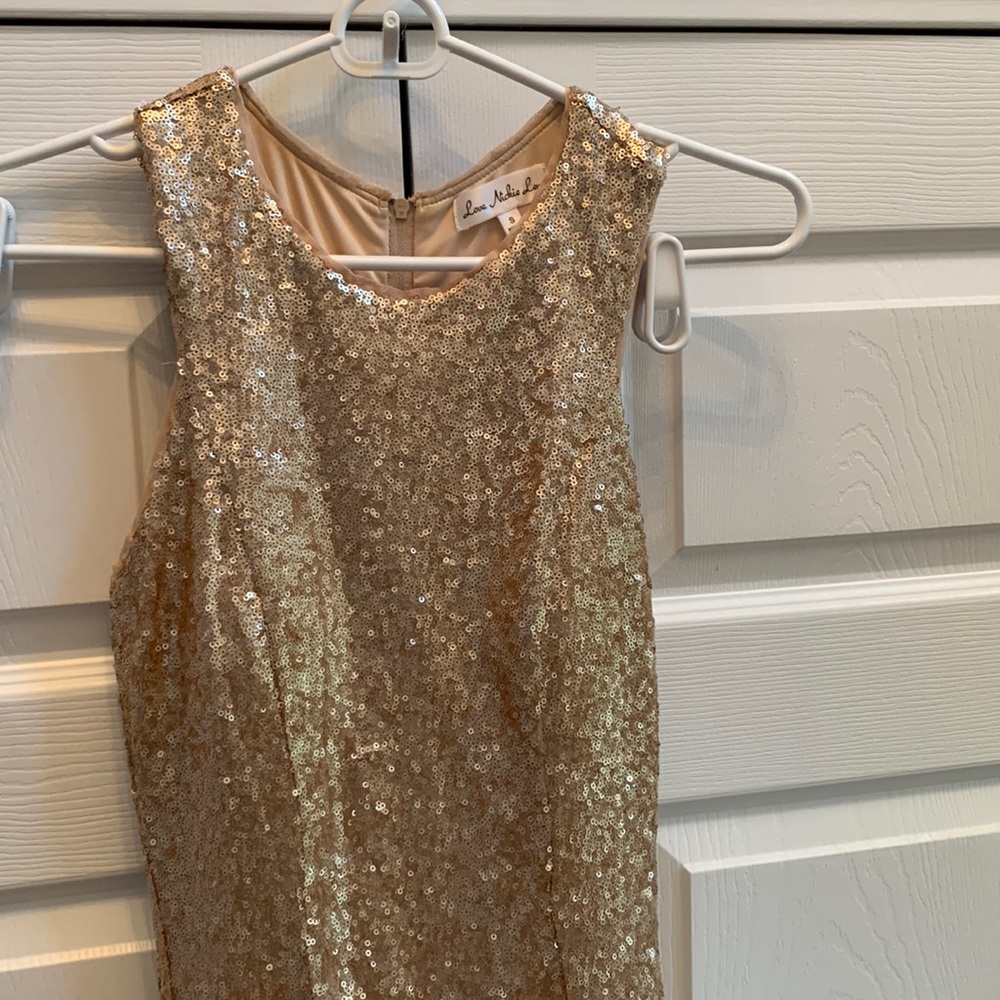 Gold Sequin Dress